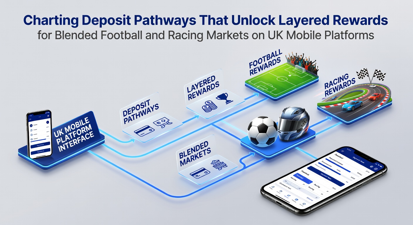 UK mobile betting app interface showing deposit options for football and horse racing markets
