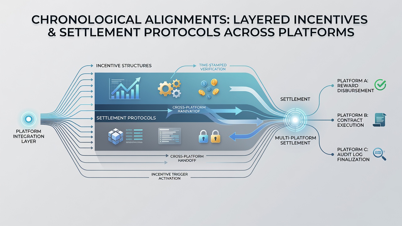 Platform dashboard illustrating aligned incentive unlocks and payout schedules