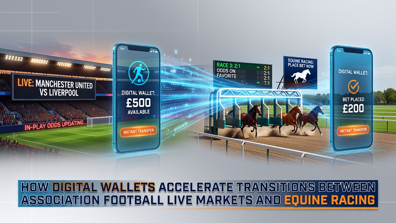 Flow diagram illustrating digital wallet movement from football live odds to horse racing platforms with casino match bonus allocation