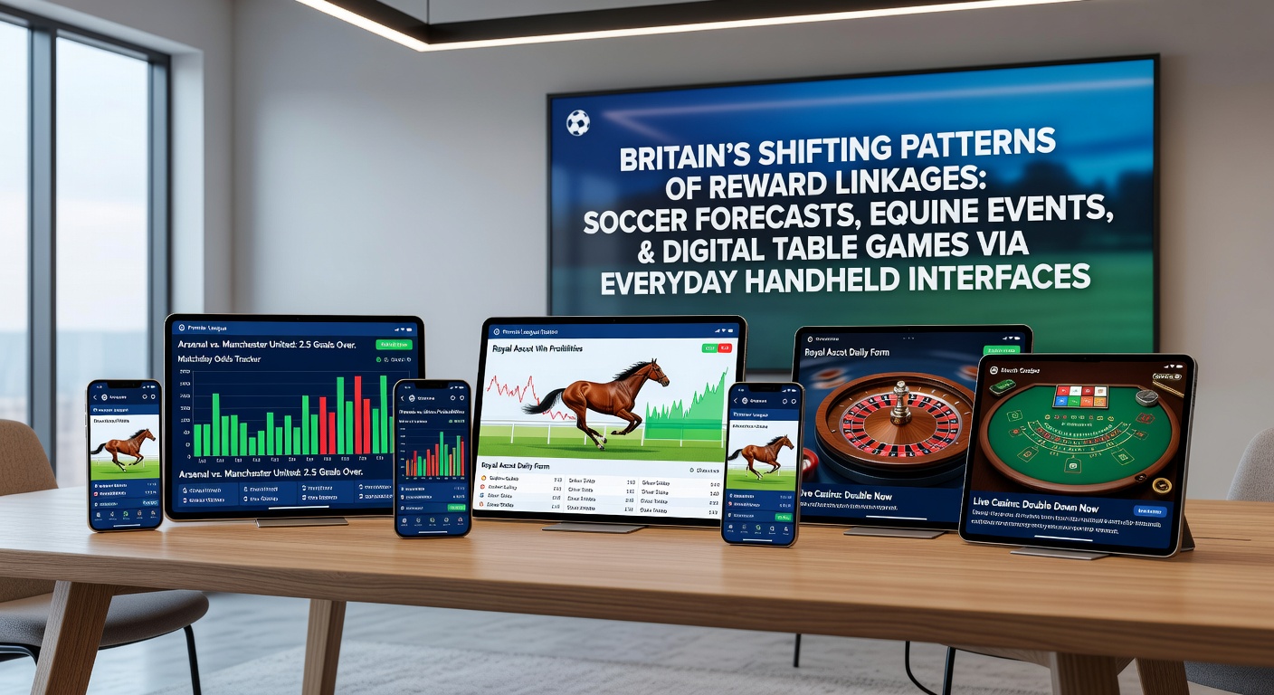 Mobile betting interface showing interconnected football, horse racing, and casino reward options on a smartphone screen