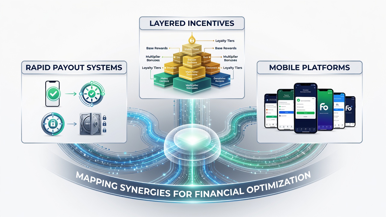 Infographic illustrating synergies between payout speed and incentive layers on mobile platforms