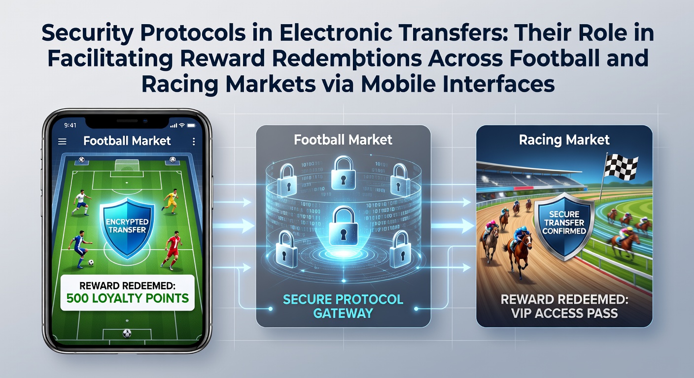 Mobile interface showing secure electronic transfer for reward redemption in football and racing betting apps
